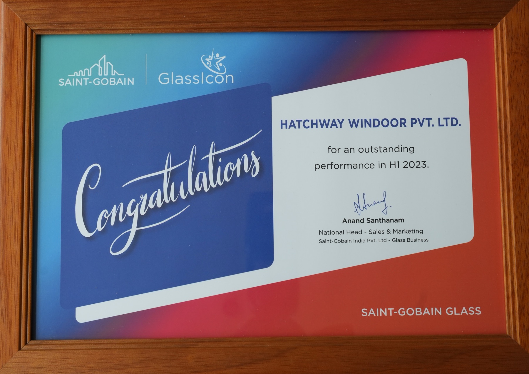 Saint-Gobain GlassIcon — Outstanding Performance H1 2023